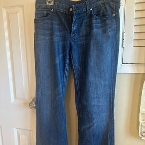 7 For All Mankind Relaxed Fit Blue Jeans